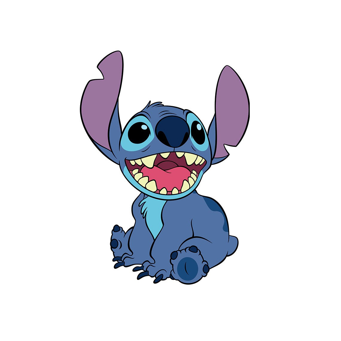 3D Broken Wall Stitch Wallpaper – Self-Adhesive Cartoon Anime Wall Sticker