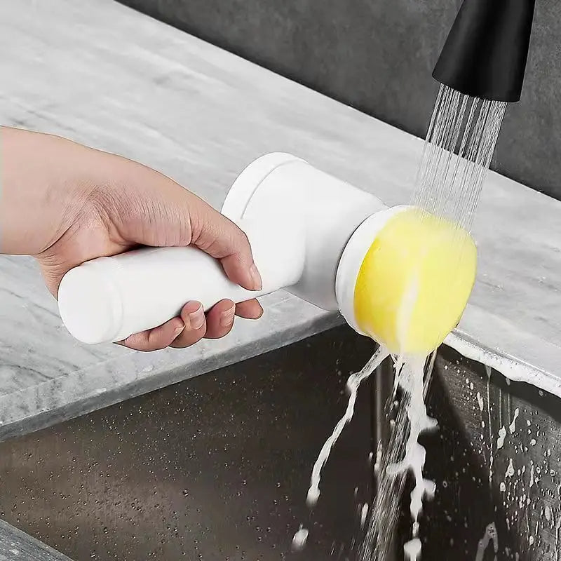 5-in-1 Electric Cleaning Brush – Cordless, Rechargeable & Multifunctional Scrubber