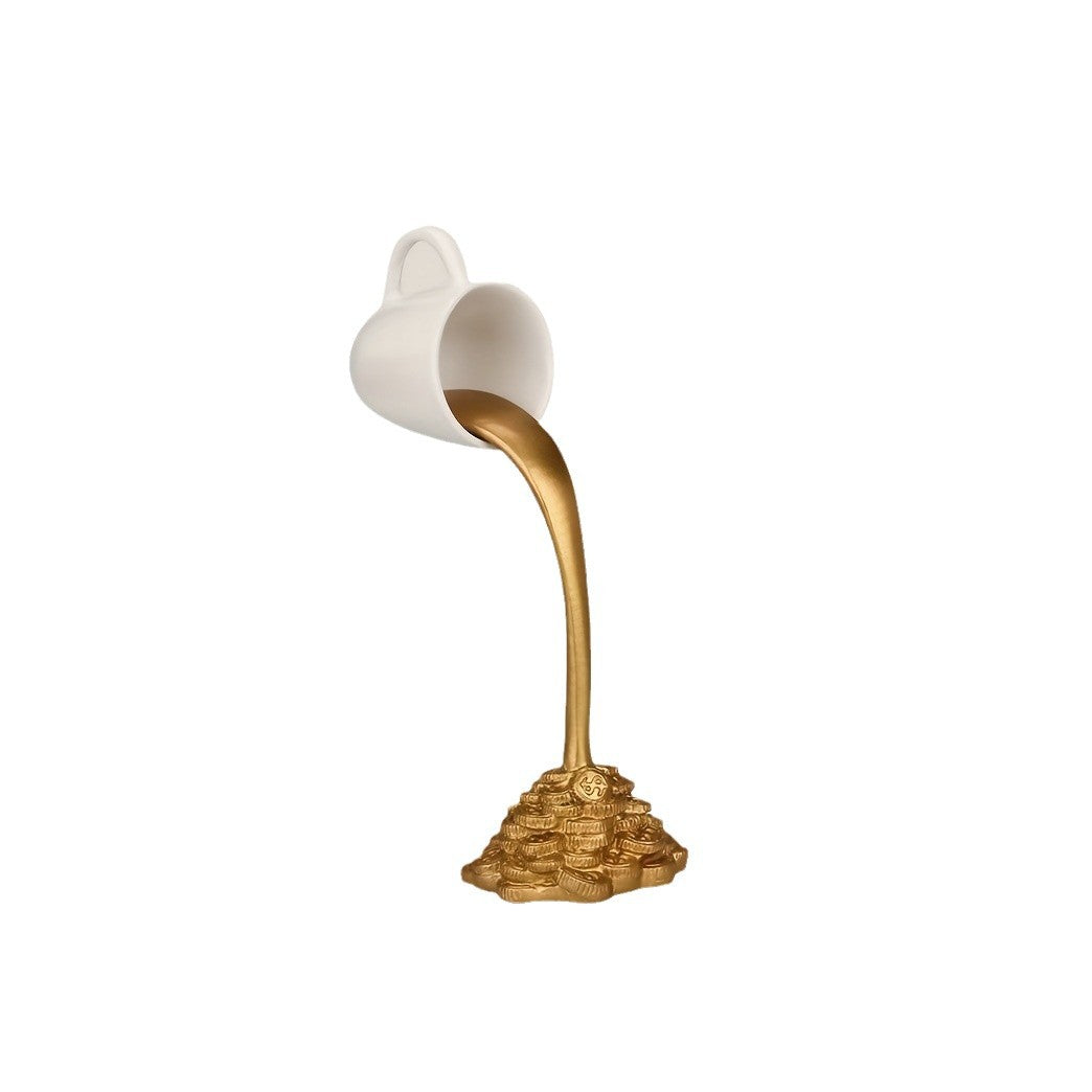 Floating Coffee Cup Resin Ornament – Unique Home & Desk Décor