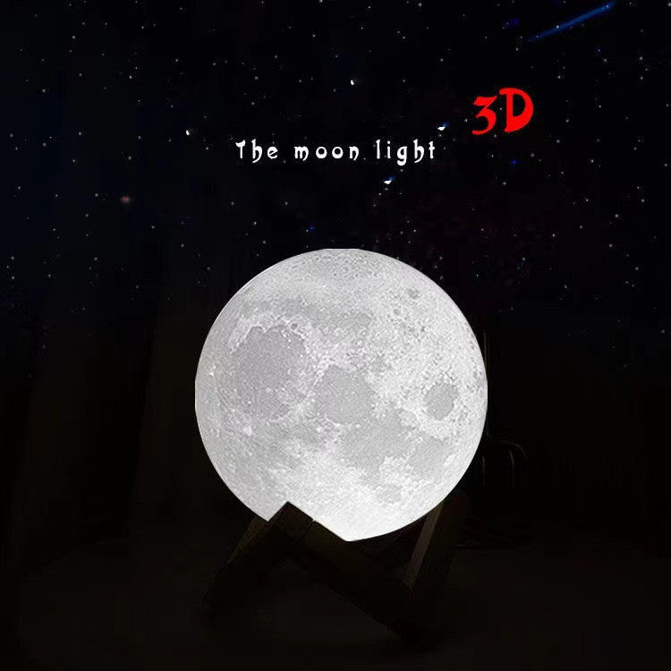 3D Printed Moon Night Lamp with Remote – Perfect Chinese Valentine's Day Gift