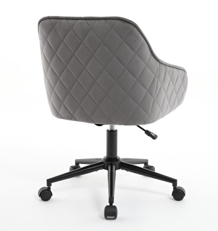 Modern Velvet Office Desk Chair with Wheels – Stylish & Comfortable Home Vanity Chair