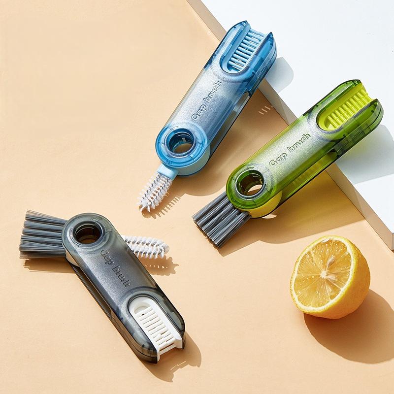 3-in-1 Cup Cleaning Brush – Multifunctional Bottle & Lid Scrubber