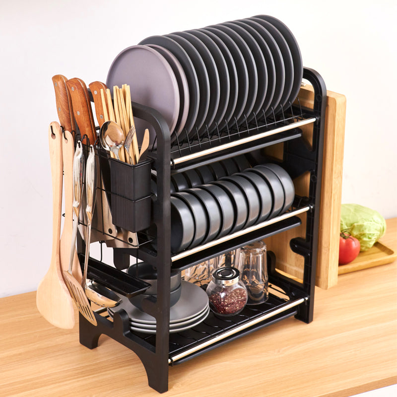 2-Layer Stainless Steel Dish Drying Rack – Kitchen Storage & Drain Rack