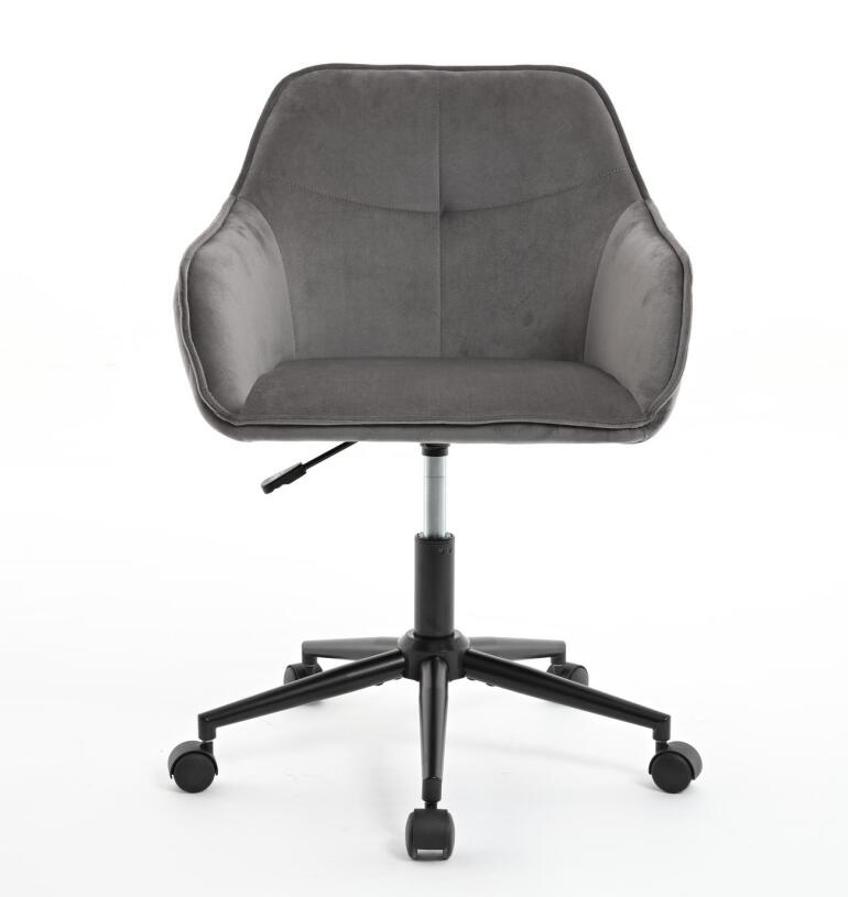 Modern Velvet Office Desk Chair with Wheels – Stylish & Comfortable Home Vanity Chair