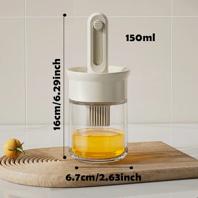 Adjustable Telescopic Silicone Oil Brush