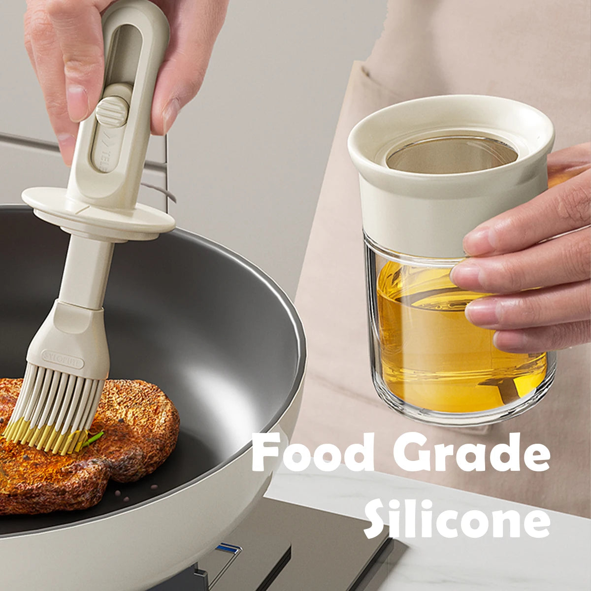 Adjustable Telescopic Silicone Oil Brush