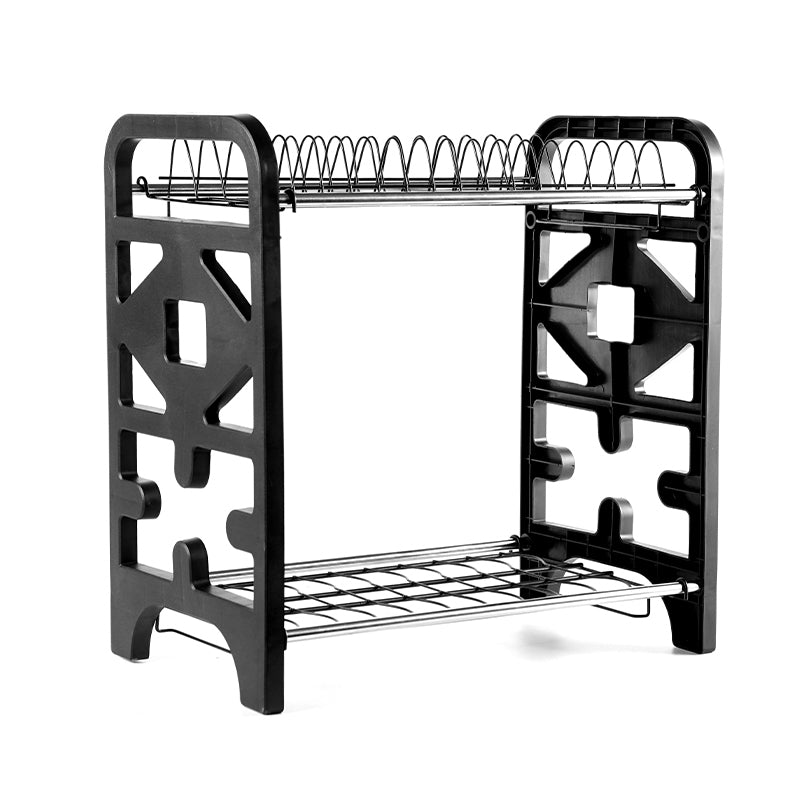 2-Layer Stainless Steel Dish Drying Rack – Kitchen Storage & Drain Rack