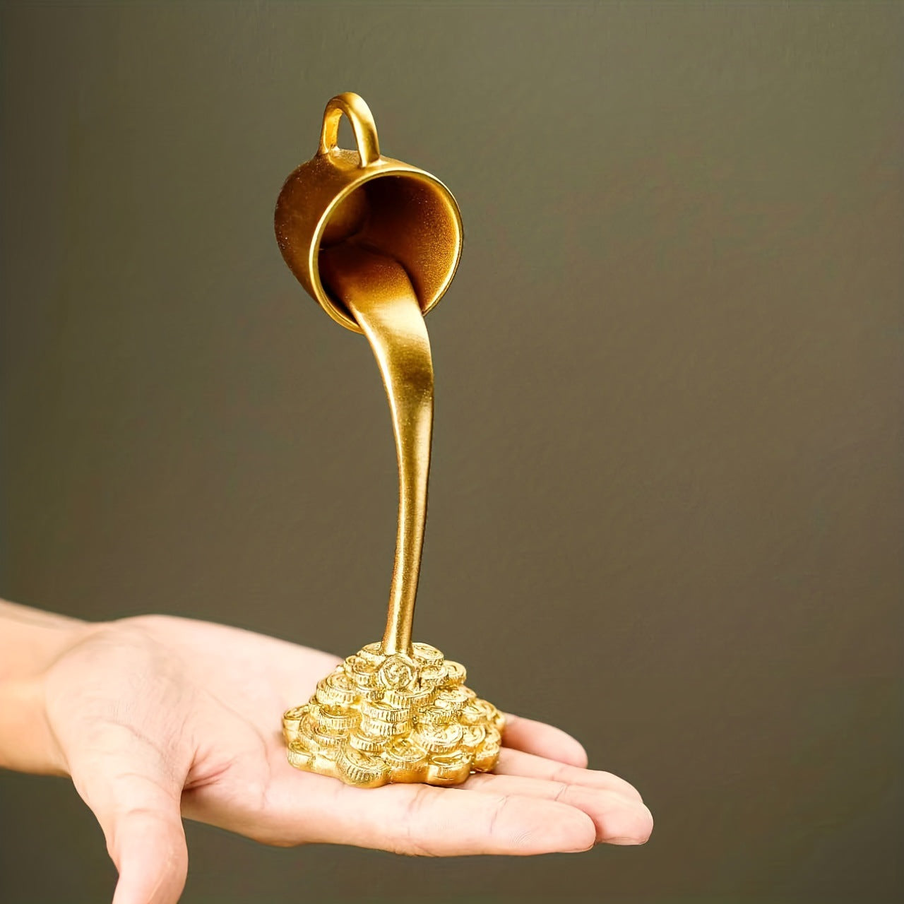 Floating Coffee Cup Resin Ornament – Unique Home & Desk Décor