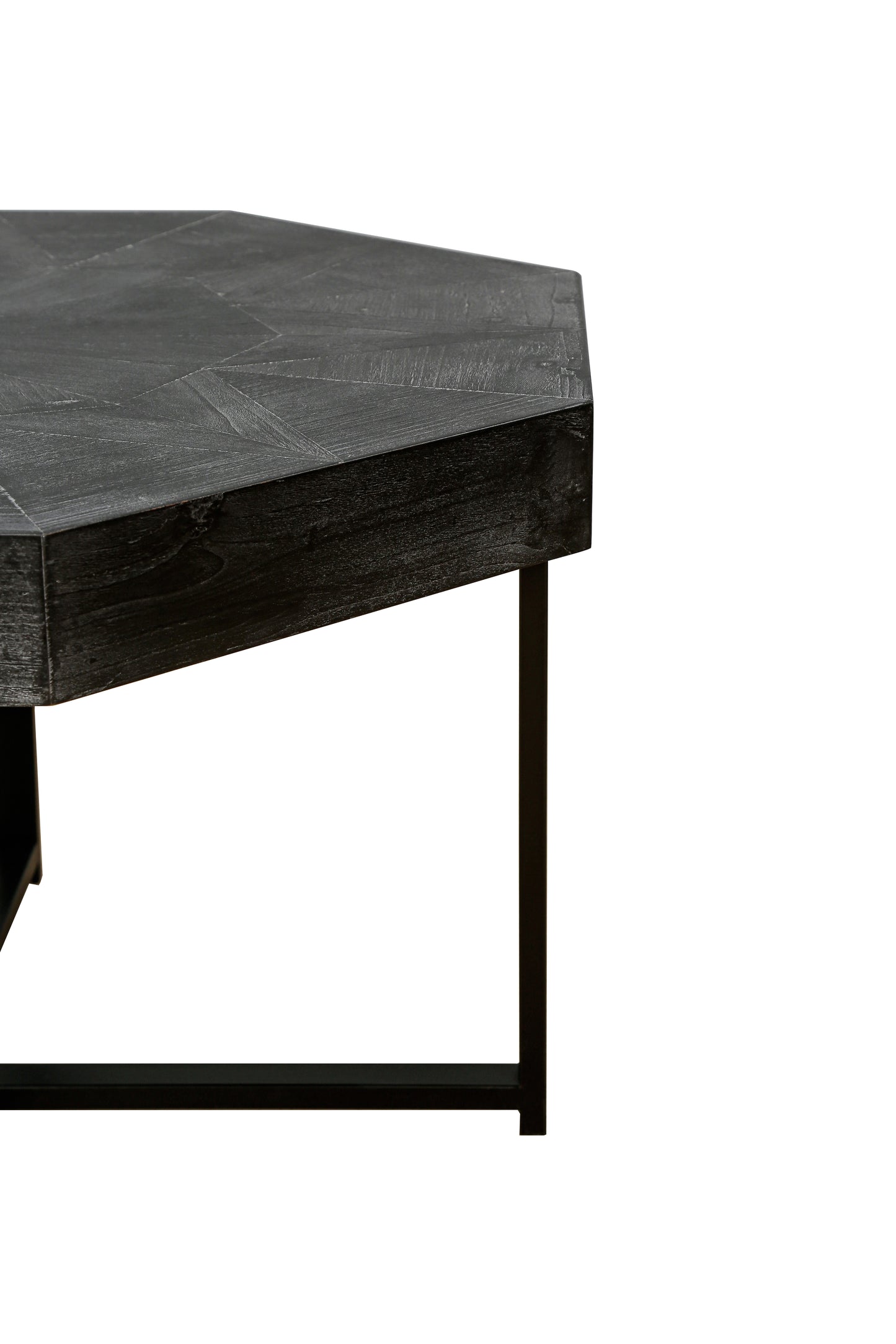 Wooden Octagonal Retro Patchwork Coffee Table