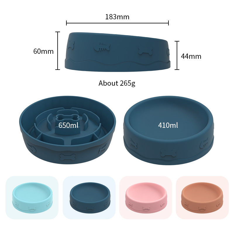 2-in-1 Silicone Pet Bowl: Food & Water On-the-Go