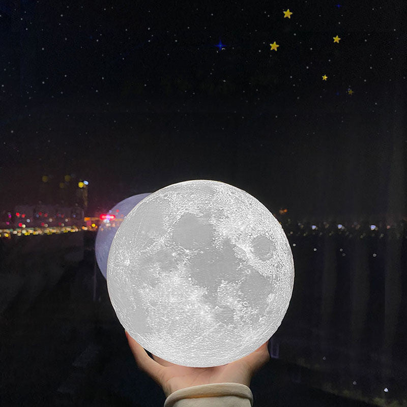 3D Printed Moon Night Lamp with Remote – Perfect Chinese Valentine's Day Gift