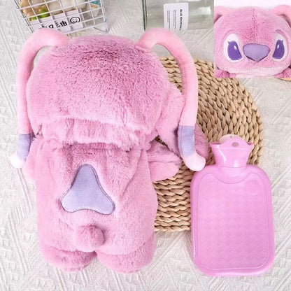 Cute Plush Cartoon Hand Warmer – Water-Filled Hot Water Bottle Doll