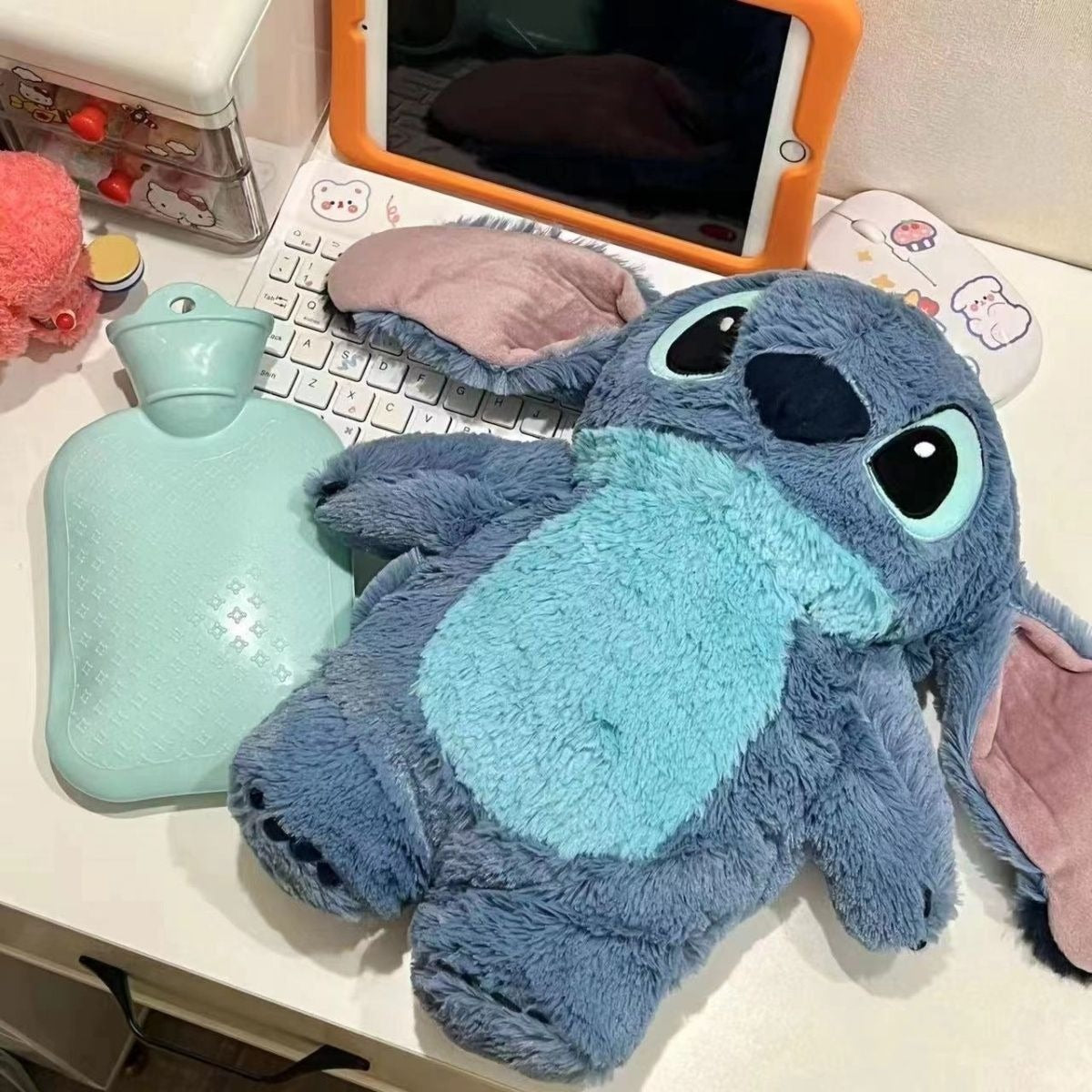 Cute Plush Cartoon Hand Warmer – Water-Filled Hot Water Bottle Doll
