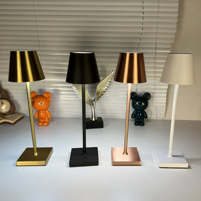 USB Rechargeable Retro Table Lamp – Dimmable LED Bedside & Atmosphere Light