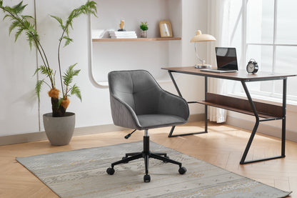 Modern Velvet Office Desk Chair with Wheels – Stylish & Comfortable Home Vanity Chair