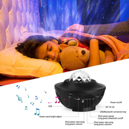 Galaxy Starry Night Projector with Bluetooth Speaker