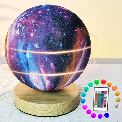 Rotating 3D Moon Lamp – Smart Voice Control & Color-Changing LED Light
