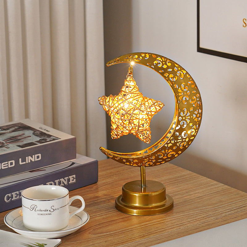 Starry Glow Moon Lamp – Warm White Festival & Bedroom Decor
