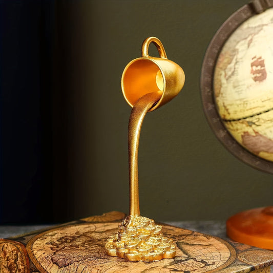 Floating Coffee Cup Resin Ornament – Unique Home & Desk Décor
