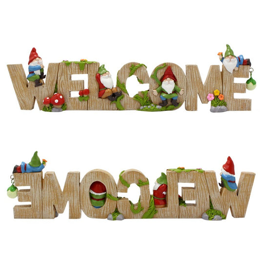 GnomeGreet™ – Garden Welcome Sign with Charming Dwarf Design