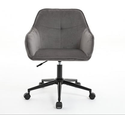 Modern Velvet Office Desk Chair with Wheels – Stylish & Comfortable Home Vanity Chair