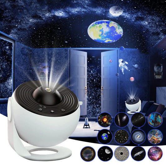 13-in-1 Galaxy Star Projector Night Light – 4K HD Starry Sky & Aurora Projection Lamp