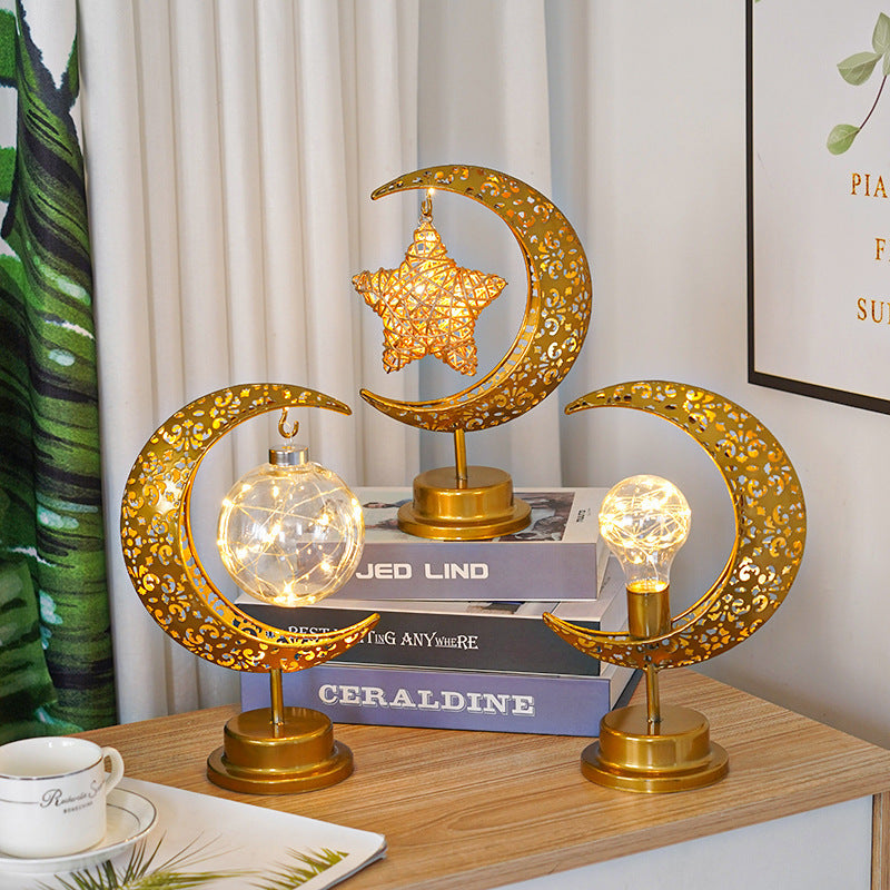 Starry Glow Moon Lamp – Warm White Festival & Bedroom Decor