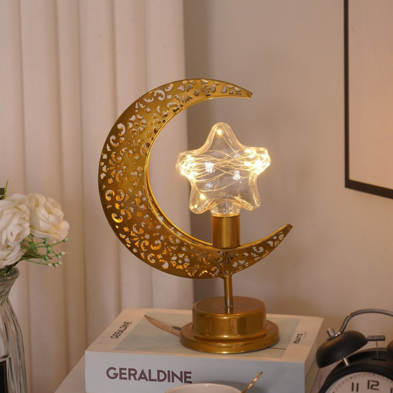 Starry Glow Moon Lamp – Warm White Festival & Bedroom Decor