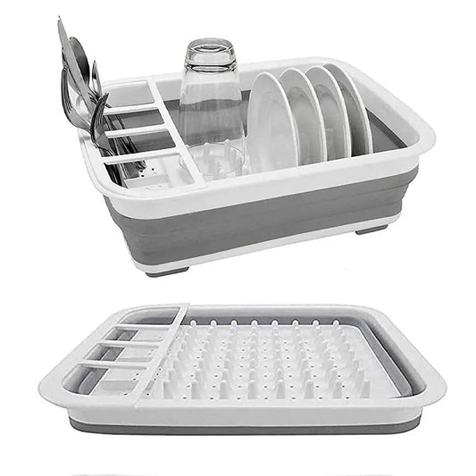 Foldable Dish Drying Rack – Space-Saving Kitchen Storage
