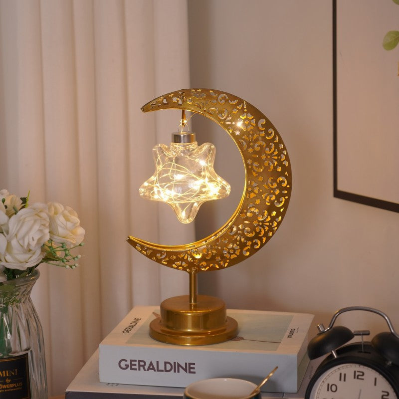 Starry Glow Moon Lamp – Warm White Festival & Bedroom Decor