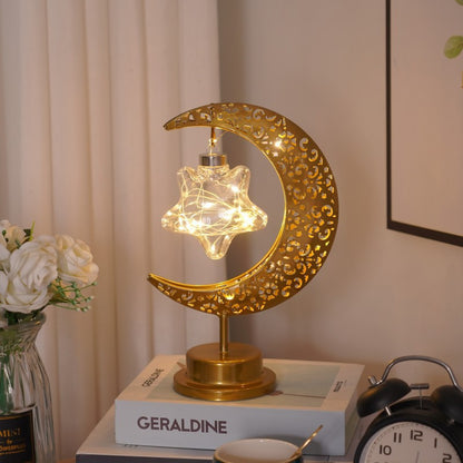 Starry Glow Moon Lamp – Warm White Festival & Bedroom Decor