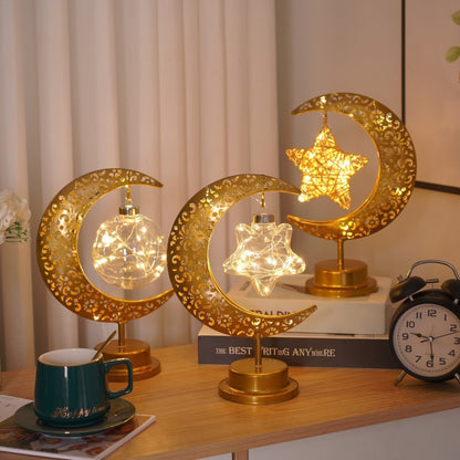 Starry Glow Moon Lamp – Warm White Festival & Bedroom Decor