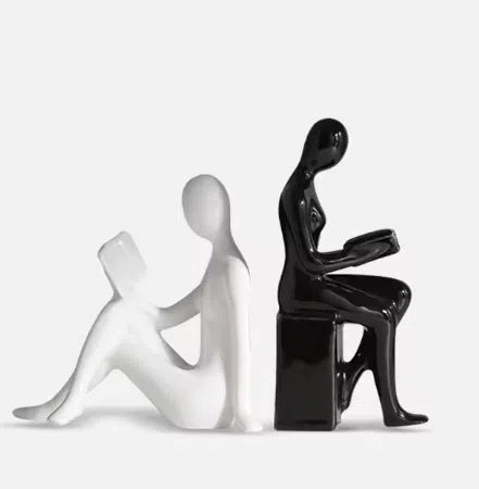 SculptStand™ – Modern Character Bookends & Home Decor Accents