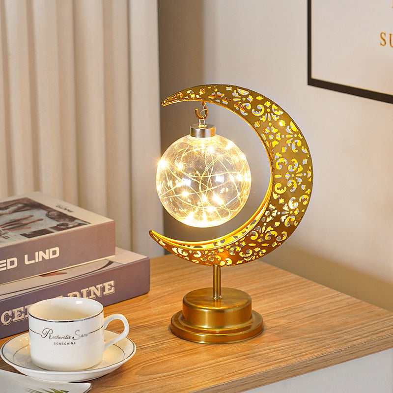 Starry Glow Moon Lamp – Warm White Festival & Bedroom Decor