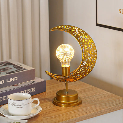 Starry Glow Moon Lamp – Warm White Festival & Bedroom Decor