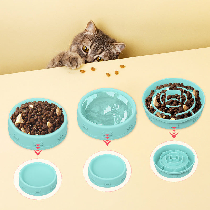 2-in-1 Silicone Pet Bowl: Food & Water On-the-Go