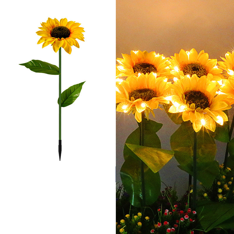 Solar Sunflower Garden Lights – Waterproof LED