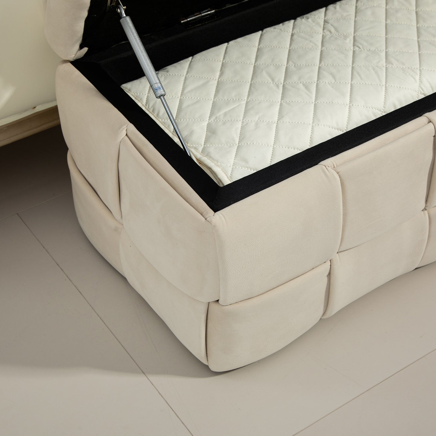 COOLMORE Velvet Storage Ottoman Bench