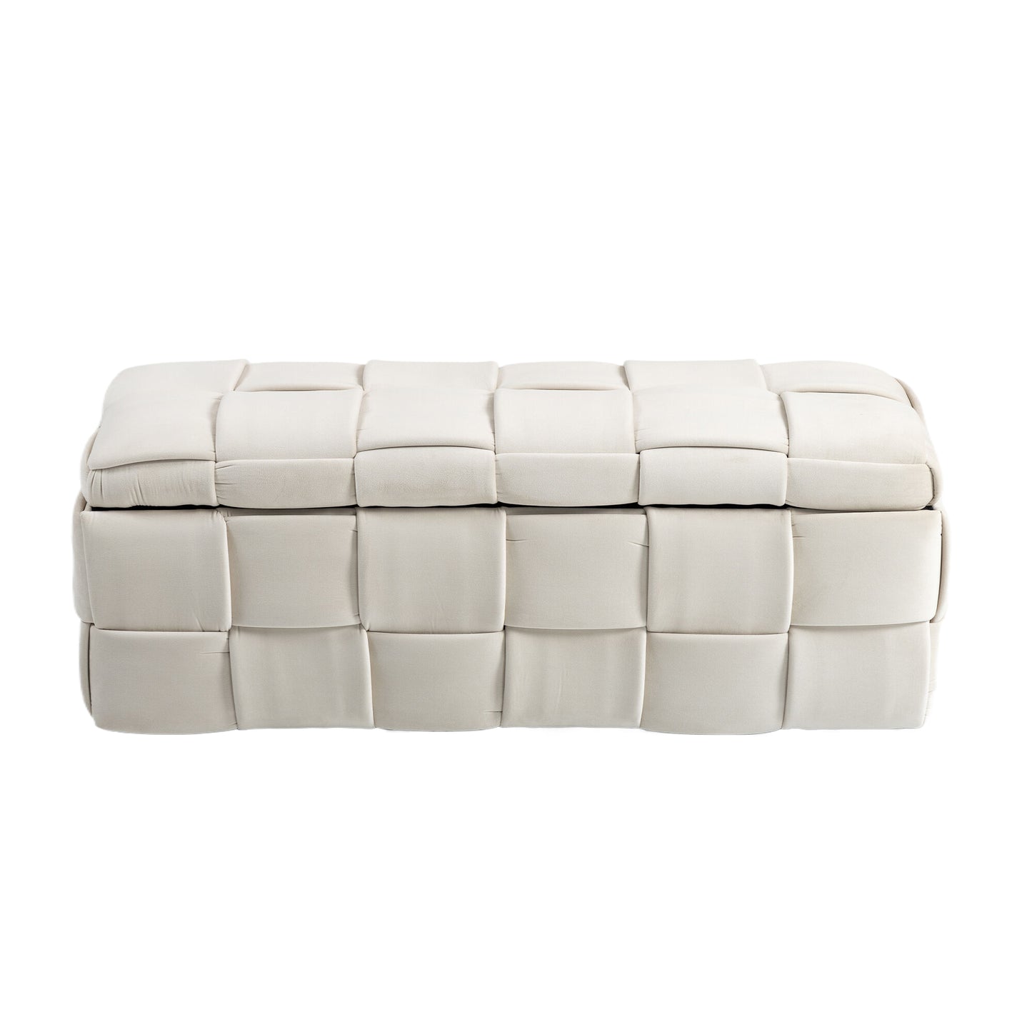COOLMORE Velvet Storage Ottoman Bench