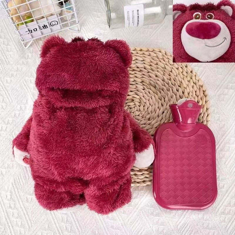 Cute Plush Cartoon Hand Warmer – Water-Filled Hot Water Bottle Doll
