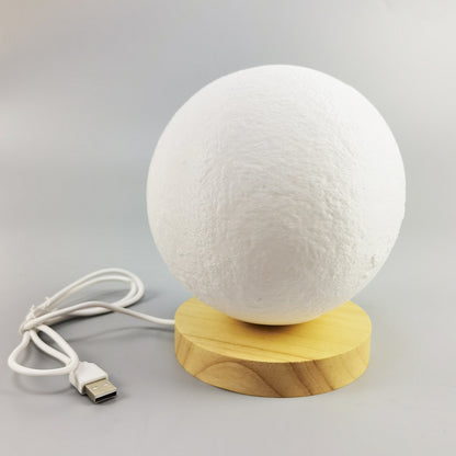 Rotating 3D Moon Lamp – Smart Voice Control & Color-Changing LED Light