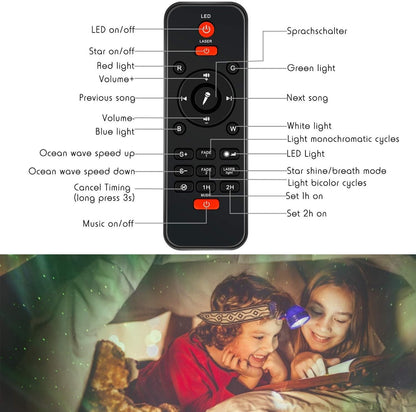 Galaxy Starry Night Projector with Bluetooth Speaker