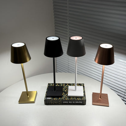 USB Rechargeable Retro Table Lamp – Dimmable LED Bedside & Atmosphere Light