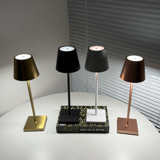 USB Rechargeable Retro Table Lamp – Dimmable LED Bedside & Atmosphere Light