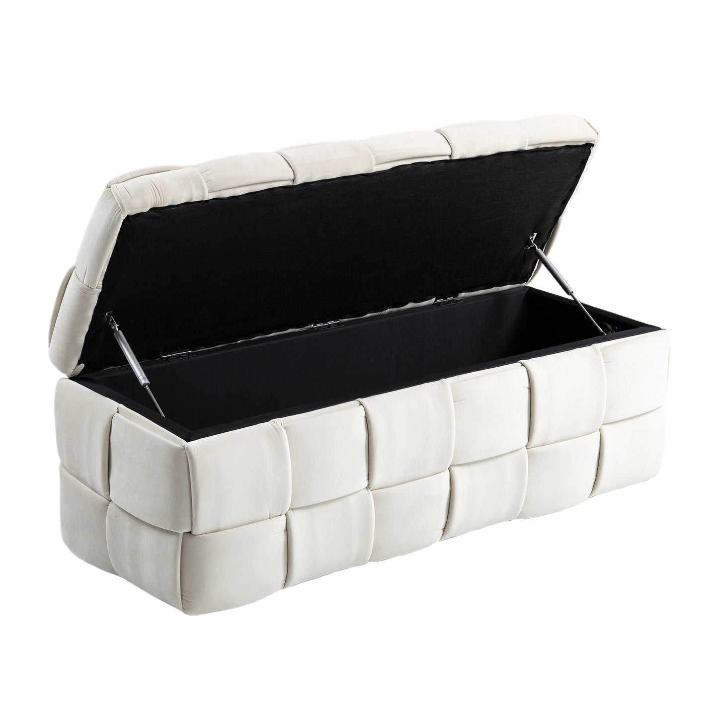 COOLMORE Velvet Storage Ottoman Bench