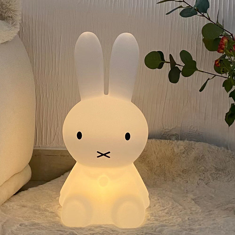 Cute Rabbit Night Light – Rechargeable LED Bedside Lamp for Kids & Baby Room
