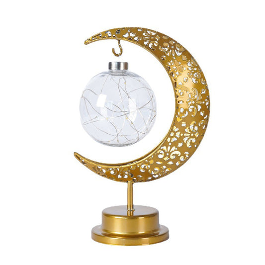 Starry Glow Moon Lamp – Warm White Festival & Bedroom Decor