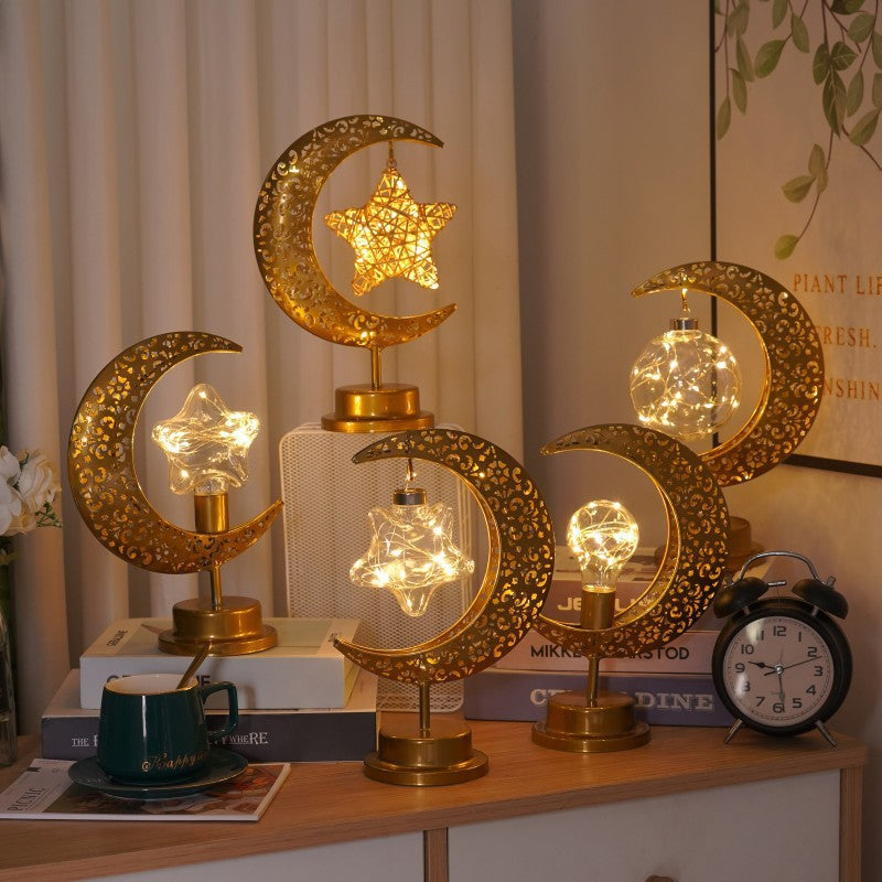 Starry Glow Moon Lamp – Warm White Festival & Bedroom Decor