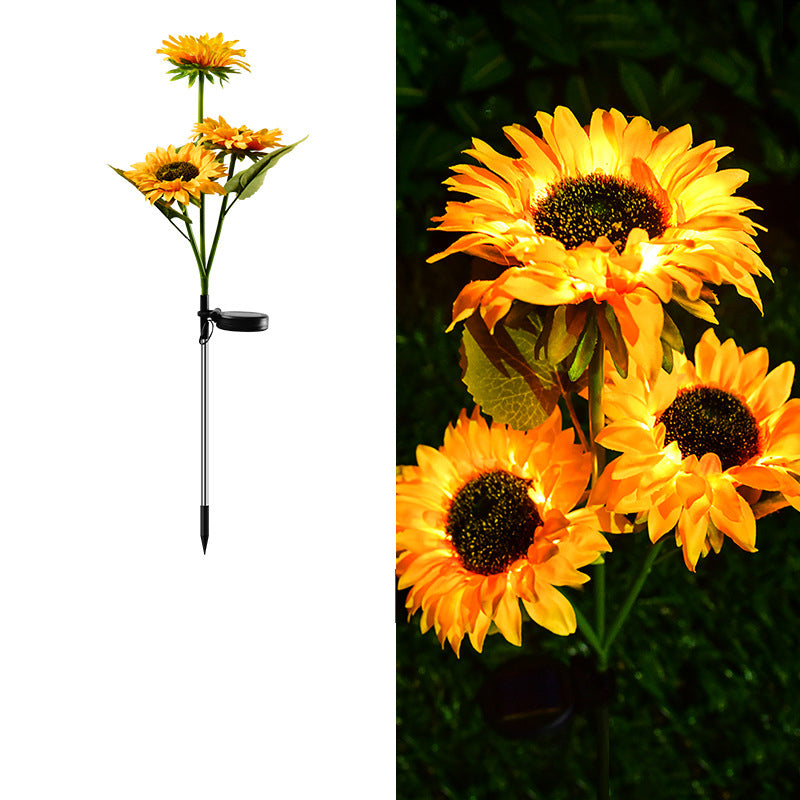 Solar Sunflower Garden Lights – Waterproof LED
