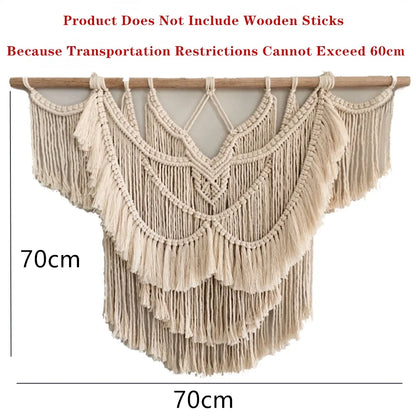 Boho Macrame Wall Tapestry